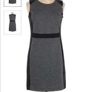 Gray and Black Banana Republic Dress